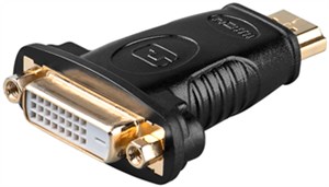 HDMI™/DVI-D adapter, gold-plated