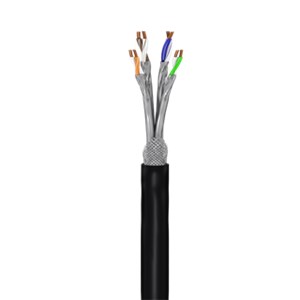 CAT 7 outdoor network cable, S/FTP (PiMF), Black