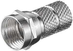 Aufdreh-F-Stecker 6,5 mm
