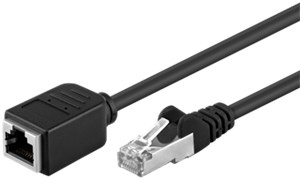 CAT 5e Rallonge F/UTP, noir