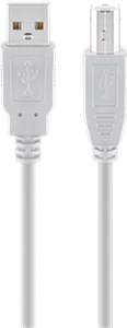 USB 2.0 Hi-Speed Cable, grey