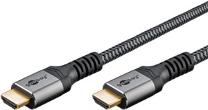 High Speed HDMI™ Cable with Ethernet, 0.5 m, Sharkskin Grey