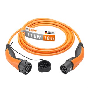 Type 2 Charging Cable, up to 11 kW, 10 m, orange Type 2 Charging Cable, up to 11 kW, 10 m, orange