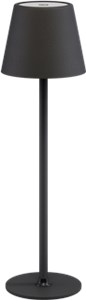 Kabellose LED-Tischleuchte, schwarz