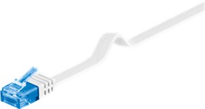 CAT 6A flat-patch cable U/UTP, white
