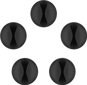 Kabelmanagement 1-Slot, schwarz 