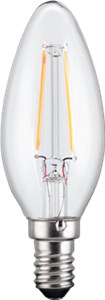Filament-LED-Kerze, 2,8 W