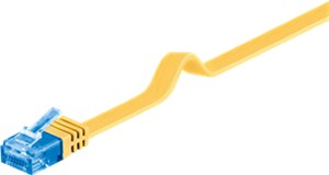 CAT 6A flat-patch cable U/UTP, yellow