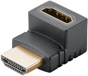 Adattatore HDMI™ angolare 90° verticale, 8K @ 60 Hz, placcato oro