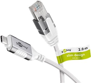 Ethernet-Kabel USB-C™ 3.1 auf RJ45, Slim, 2 m