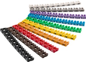 Cable Marker Clips "Digits 0–9" for Cable Diameters of 3.8 - 5.9 mm