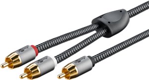 RCA Y-Cable, 5 m, Sharkskin Grey RCA Y-Cable, 5 m, Sharkskin Grey