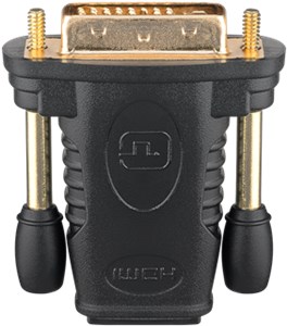 HDMI™/DVI-D Adapter, gold-plated