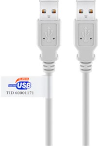 Cavo USB 2.0 ad alta velocità con certificazione USB, grigio