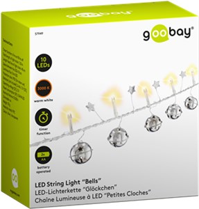 10er LED-Lichterkette "Glöckchen"