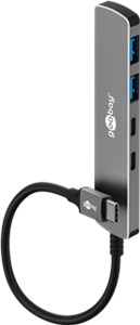 Slim 4-Port Hub USB, USB-C™ vers USB-C™/USB-A, 5 Gbit/s