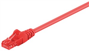 CAT 6 cavo patch, U/UTP, rosso