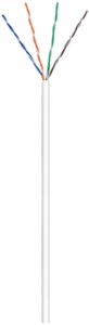 CAT 6 network cable, U/UTP, white CAT 6 network cable, U/UTP, white