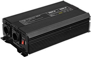 Przekładnik napięciowy DC/AC (24 V - 230 V/2000 W) USB