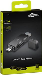 Kartenlesegerät zum Lesen von MicroSD & SD Speicherkartenformaten über USB-C™ & USB A Kartenlesegerät zum Lesen von MicroSD & SD Speicherkartenformaten über USB-C™ & USB A