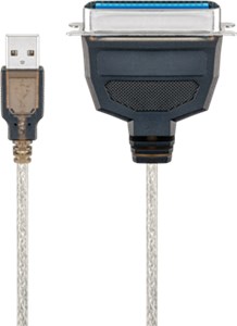 USB printer cable Transparent