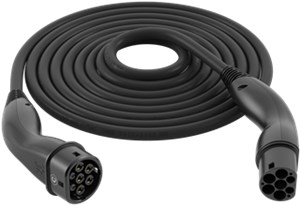 Type 2 HELIX® Charging Cable, up to 11 kW, 5 m, black