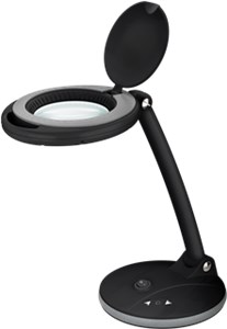 LED lampada d'ingrandimento da tavolo, 6 W, nero