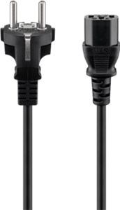 IEC Cord, 5 m, Black