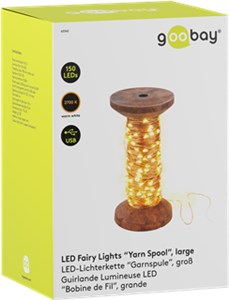 Catena luminosa a LED "Rocchetto di filo", grande