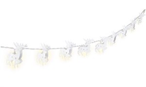 String Light "Reindeer" with 10 LEDs, White