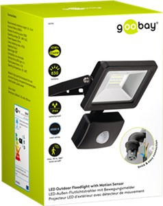 LED Außen-Flutlichtstrahler mit Bewegungsmelder, 10 W LED Außen-Flutlichtstrahler mit Bewegungsmelder, 10 W