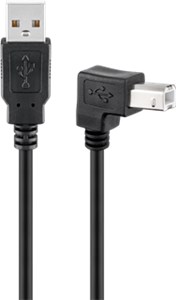 Cavo ad alta velocità USB 2.0 90°, nero