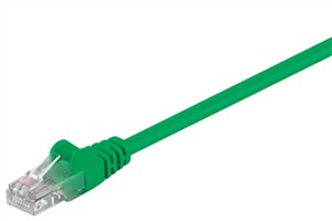 CAT 5e cavo patch, U/UTP, verde, 1,5 m