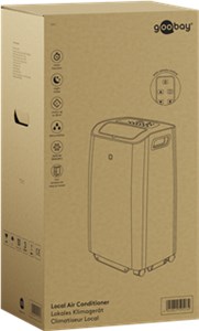 Lokales Klimagerät 9000 BTU/2600 W mit Fernbedienung und Timer