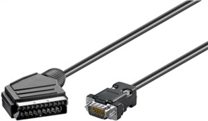 Adapterkabel; Scart zu VGA Adapterkabel; Scart zu VGA