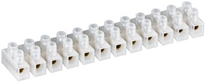 Terminal Strip Connector, 10 A, Transparent