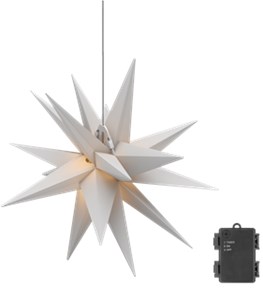 Stella di Natale LED 3D, Ø 56 cm, a batteria