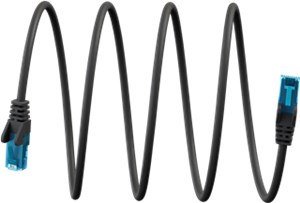 CAT 6A cavo patch U/UTP, nero