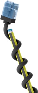 CAT 6A Câble Patch Ultra-Flexible, Slim, U/UTP, noir