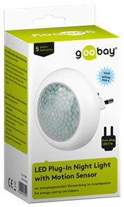 Compact LED Night Light with Motion Detector