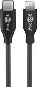 Câble de Charge et de Synchronisation Lightning vers USB-C™, 0,5 m, noir