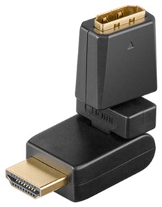 HDMI™-Adapter 360°, vergoldet