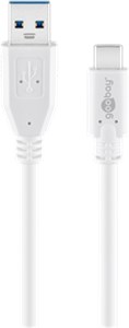 USB-C™ auf USB A 3.0 Kabel, weiß