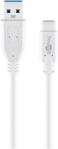 USB-C™ to USB A 3.0 Cable, White