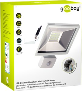 LED Außen-Flutlichtstrahler mit Bewegungsmelder, 30 W LED Außen-Flutlichtstrahler mit Bewegungsmelder, 30 W