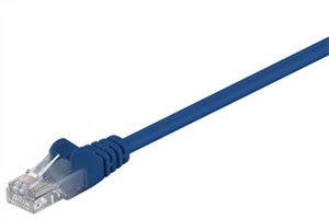 CAT 5e cavo patch, U/UTP, blu, 0,5 m