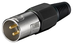 Mikrofonstecker, 3 Pin