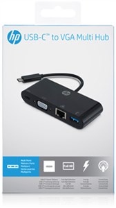 USB-C™ auf VGA, USB-C, USB 3.0 und Ethernet - Mehrfachconnector USB-C™ auf VGA, USB-C, USB 3.0 und Ethernet - Mehrfachconnector