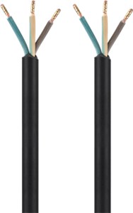 Protective earthing conductor cable for assembly, black Protective earthing conductor cable for assembly, black