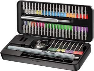 58 en1 Tournevis Électrique avec Kit d'Embouts de Précision 50 Pièces